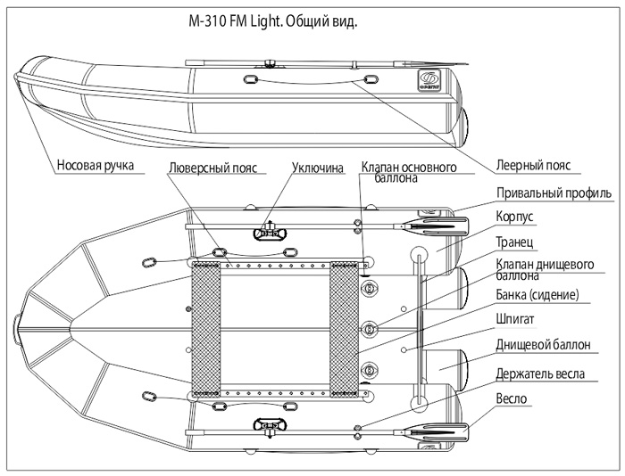 Лодка Фрегат М-310 FM Light